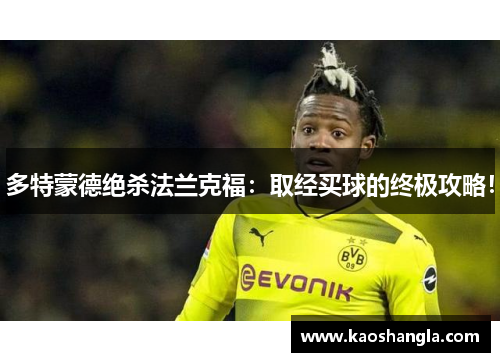 多特蒙德绝杀法兰克福：取经买球的终极攻略！