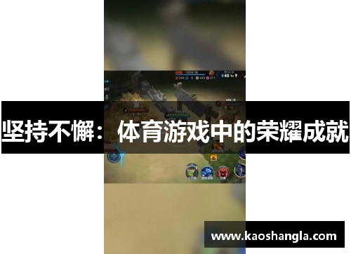 坚持不懈：体育游戏中的荣耀成就